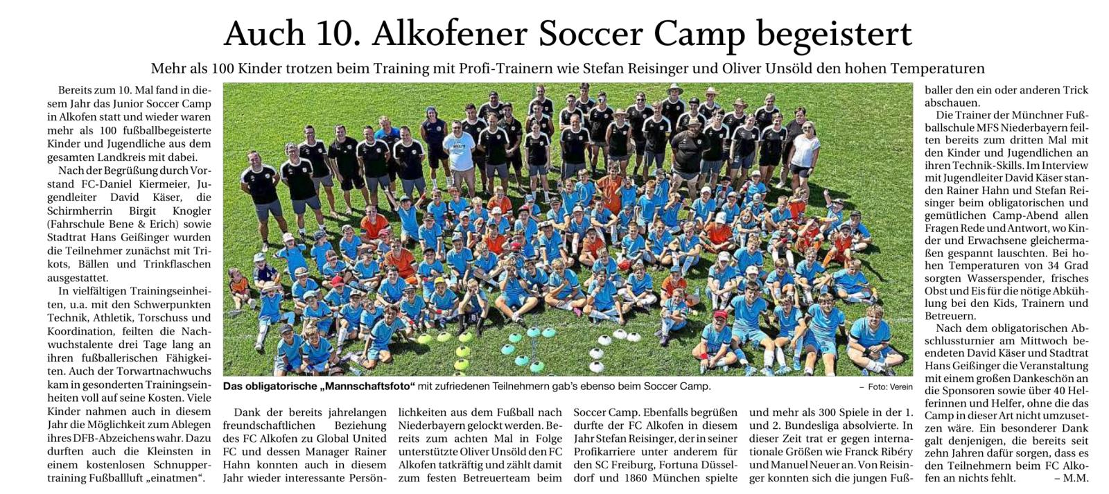 Soccercamp Artikel PNP